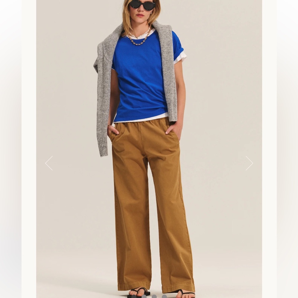 Velvet by Graham & Spencer Naya Pull-On Pant in Biscotti Size M